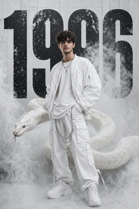 Cassian in monochrome streetwear