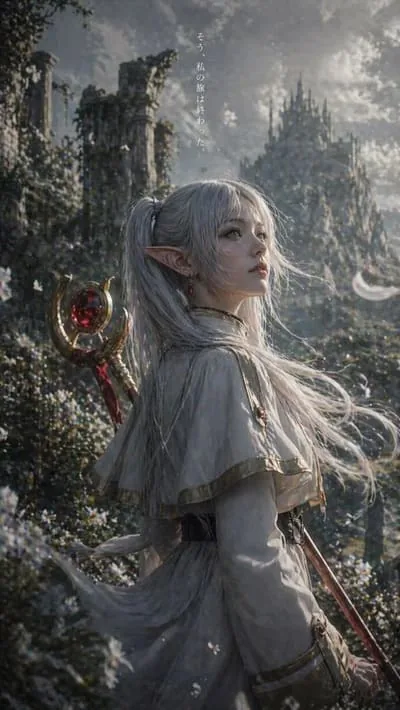 Lyra in an ancient forest